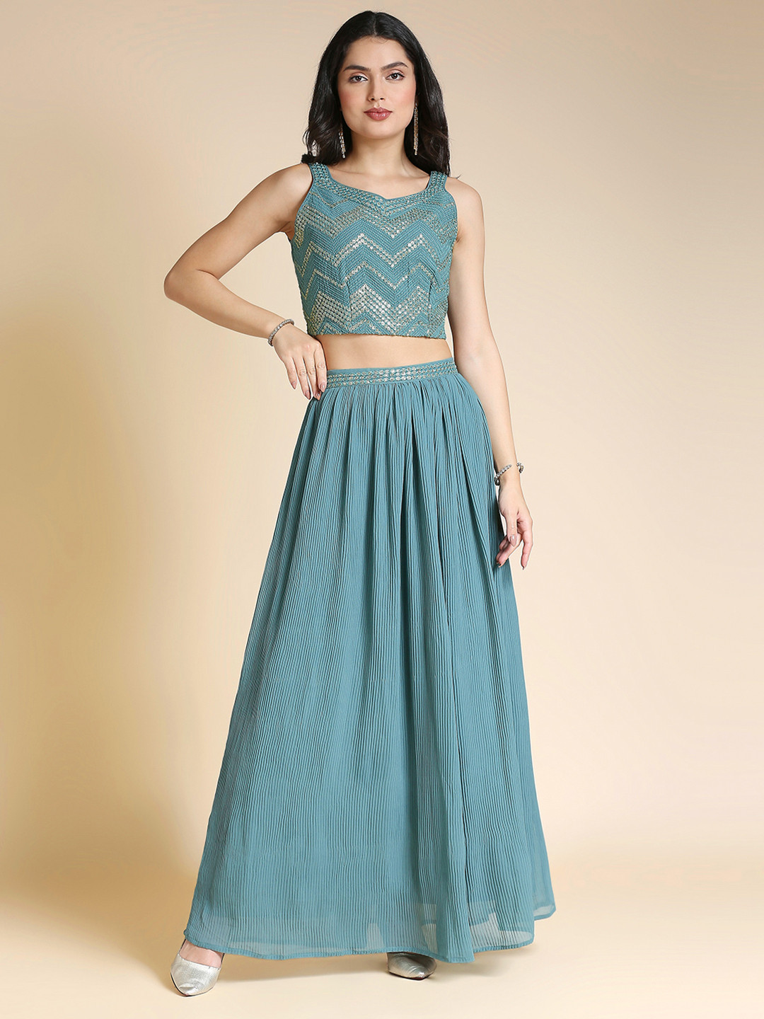 ed53a8c1-6497-4ffe-b493-49a33f7029191738062975889-MADHURAM-Teal--Gold-Toned-Embellished-Ready-to-Wear-Lehenga--7